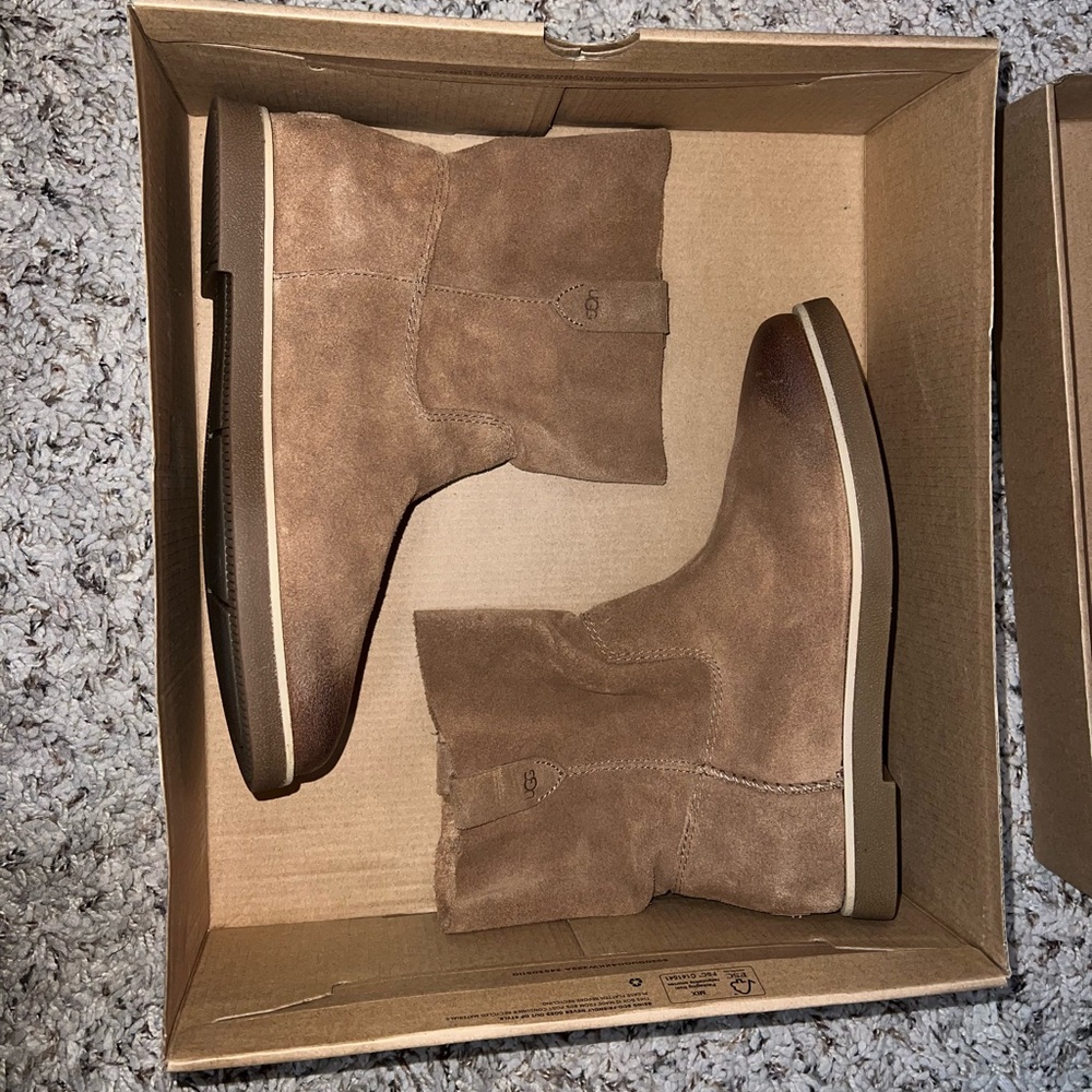 Brand New in Box! Brown suede Josefene short Uggs size 7